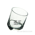 Tumblers creativos de vidrio de whisky de cristal